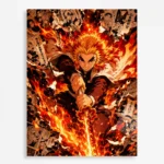 Slayer Rengoku Metal Poster Wall Decor -
  B