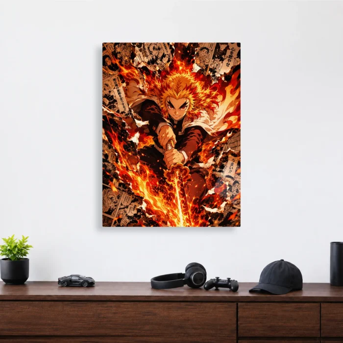 Slayer Rengoku Metal Poster Wall Decor -
  B - Image 3