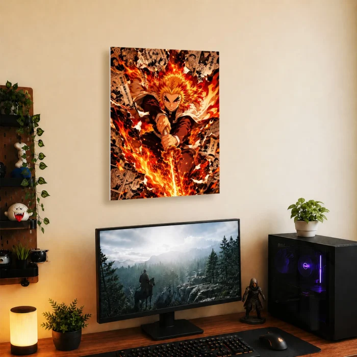 Slayer Rengoku Metal Poster Wall Decor -
  B - Image 4