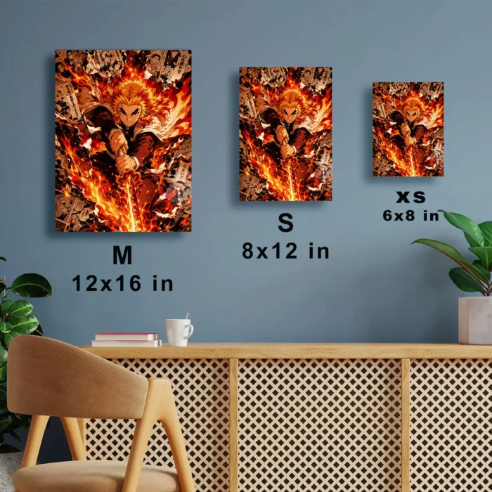 Slayer Rengoku Metal Poster Wall Decor -
  B - Image 6