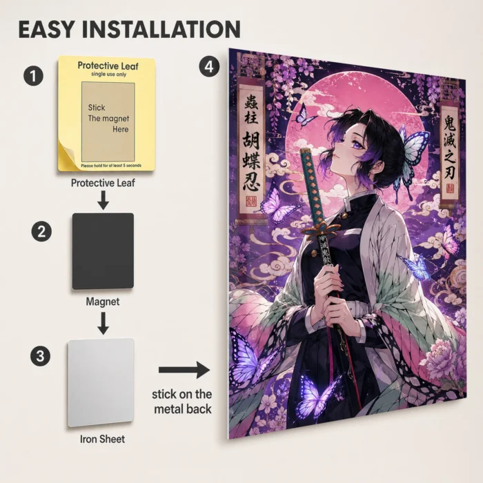 Slayer Shinobu Metal Poster Wall Decor -
  A - Image 2