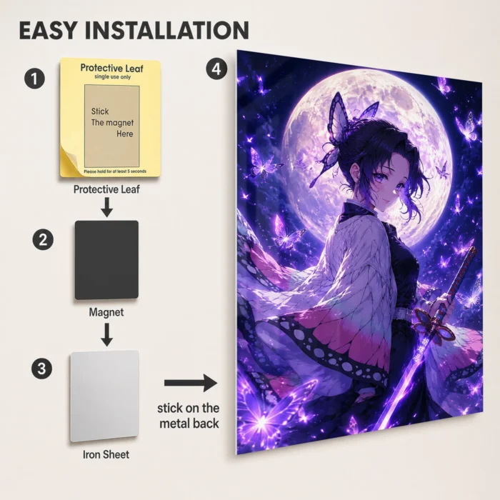 Slayer Shinobu Metal Poster Wall Decor -
  B - Image 2