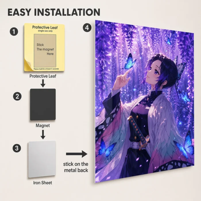 Slayer Shinobu Metal Poster Wall Decor -
  C - Image 2