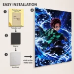Slayer Tanjiro Metal Poster Wall Decor -
  A - Image 2