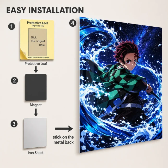 Slayer Tanjiro Metal Poster Wall Decor -
  A - Image 2