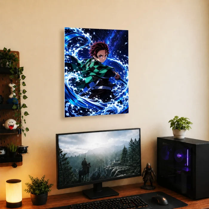 Slayer Tanjiro Metal Poster Wall Decor -
  A - Image 4
