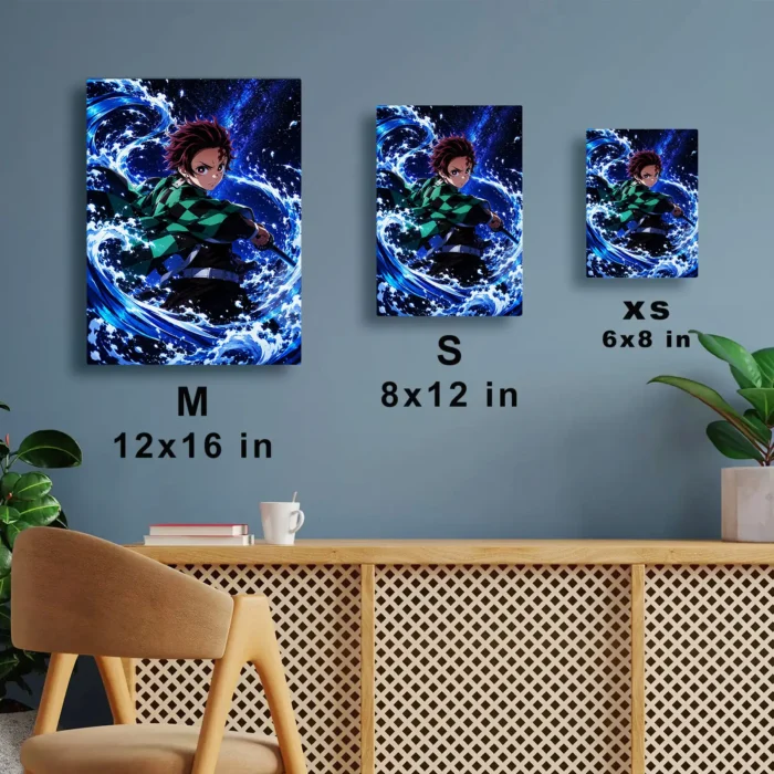 Slayer Tanjiro Metal Poster Wall Decor -
  A - Image 6
