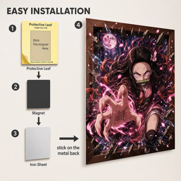 Slayer Nezuko Metal Poster Wall Decor -
  A - Image 2