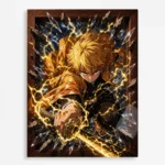 Slayer Zenitsu Metal Poster Wall Decor -
  B