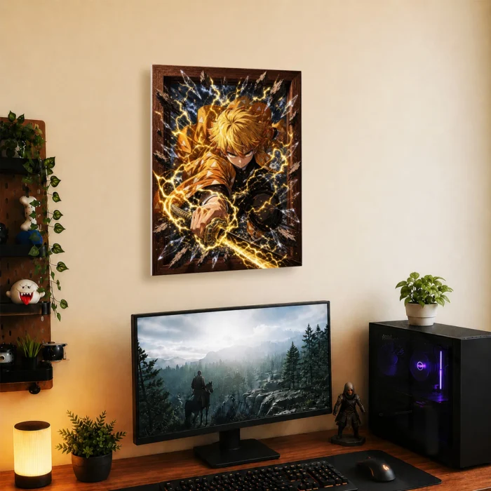 Slayer Zenitsu Metal Poster Wall Decor -
  B - Image 4
