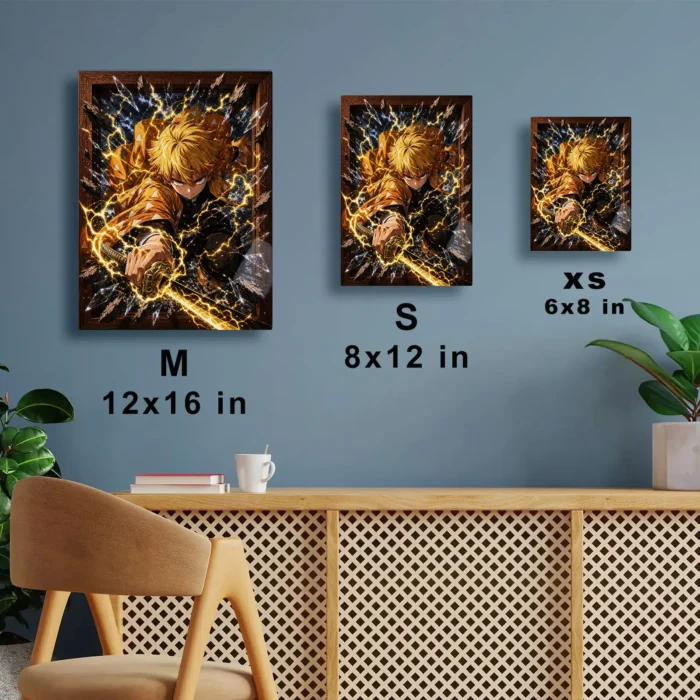 Slayer Zenitsu Metal Poster Wall Decor -
  B - Image 6