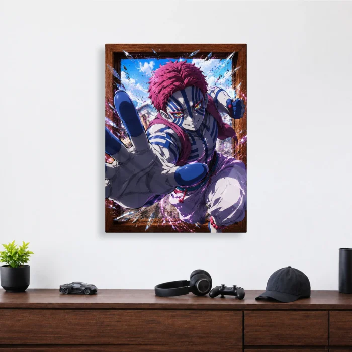 Slayer Akaza Metal Poster Wall Decor - B - Image 3