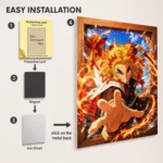 Slayer Rengoku Metal Poster Wall Decor -
  C - Image 2
