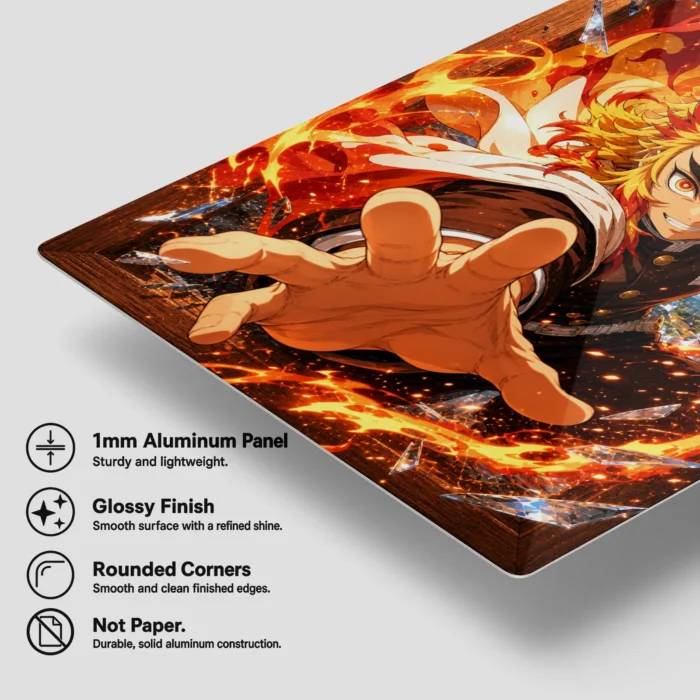 Slayer Rengoku Metal Poster Wall Decor -
  C - Image 5