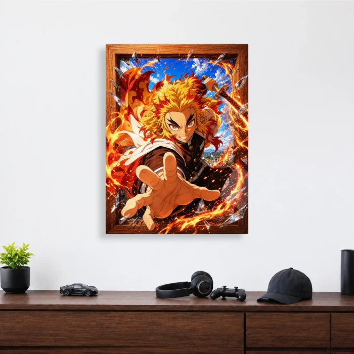 Slayer Rengoku Metal Poster Wall Decor -
  C - Image 3