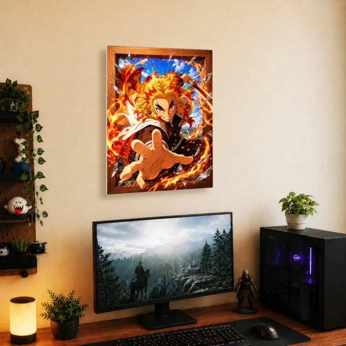 Slayer Rengoku Metal Poster Wall Decor -
  C - Image 4