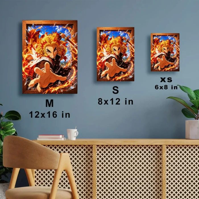 Slayer Rengoku Metal Poster Wall Decor -
  C - Image 6