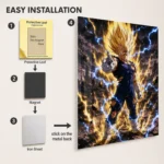 DB Vegeta Metal Poster Wall Decor - Image 2