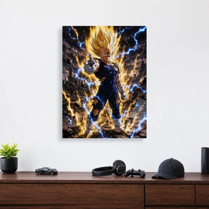 DB Vegeta Metal Poster Wall Decor - Image 3