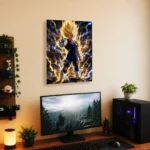 DB Vegeta Metal Poster Wall Decor - Image 4
