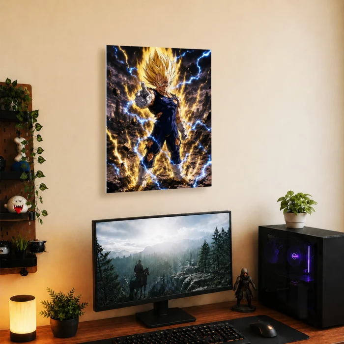DB Vegeta Metal Poster Wall Decor - Image 4