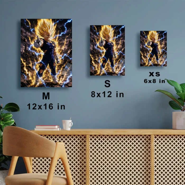 DB Vegeta Metal Poster Wall Decor - Image 6