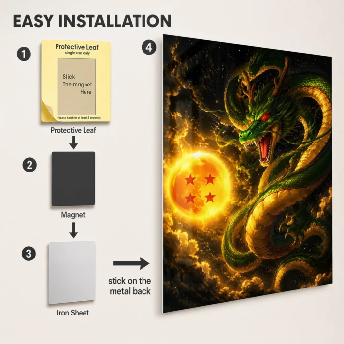 DB Shenron Metal Poster Wall Decor - Image 2