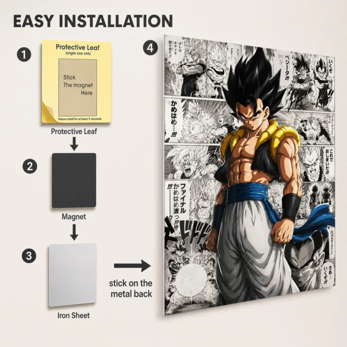DB Vegeta Metal Poster Wall Decor - A - Image 2