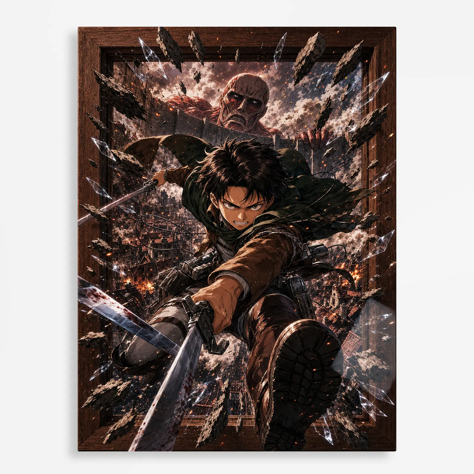 anime metal poster (12) s1 AOT Metal Poster Wall Decor - B - Image 1