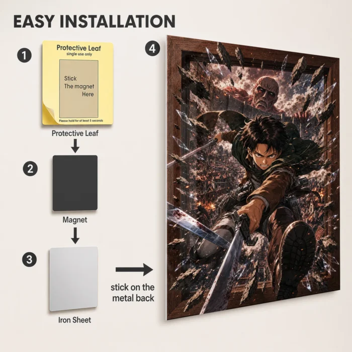 AOT Metal Poster Wall Decor - B - Image 2