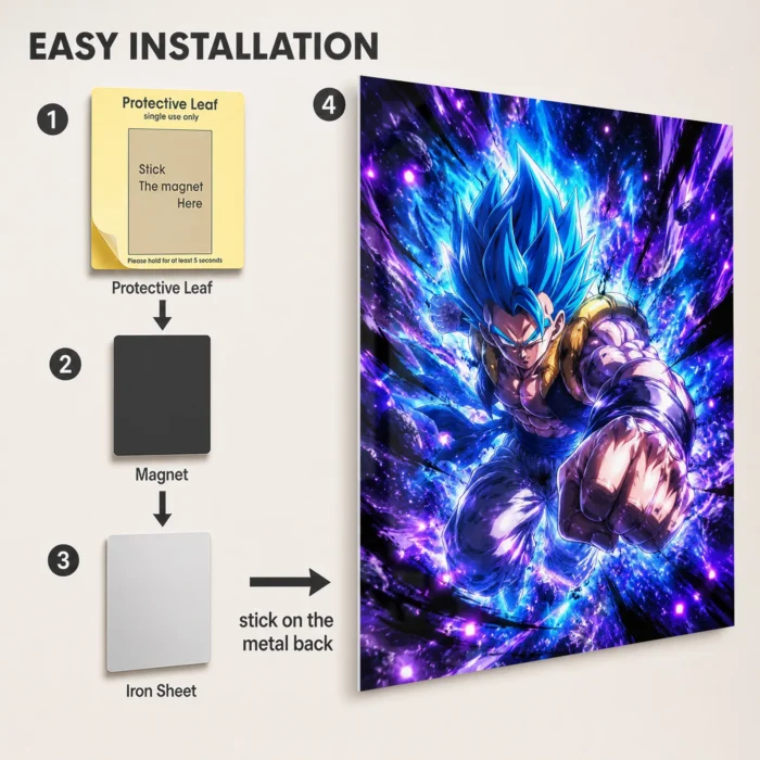 DB Vegeta Metal Poster Wall Decor - B - Image 2