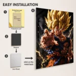DB Goku Metal Poster Wall Decor - Image 2