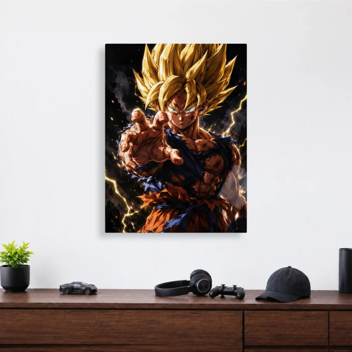 DB Goku Metal Poster Wall Decor - Image 3