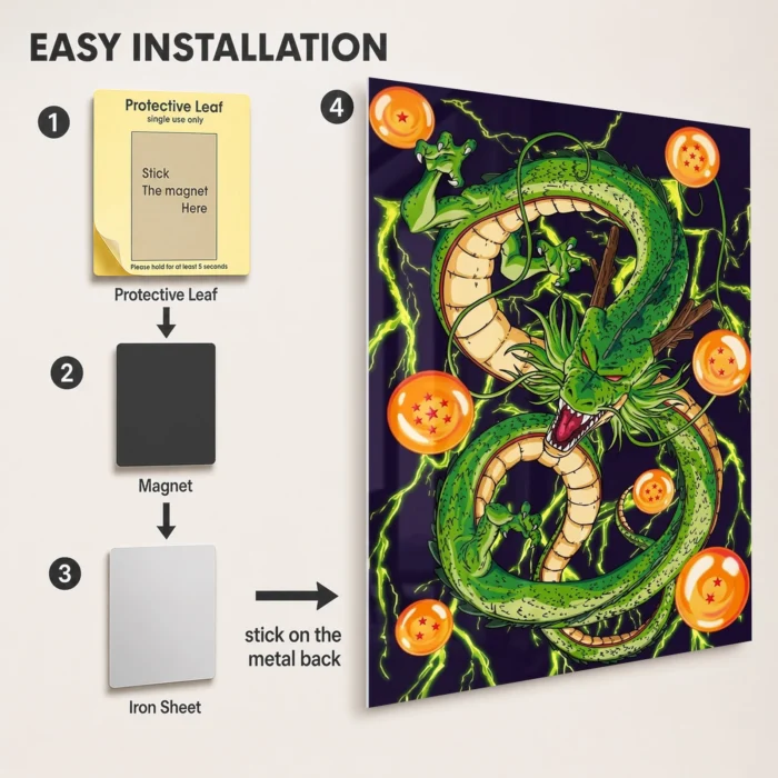 DB Shenron Metal Poster Wall Decor - C - Image 2