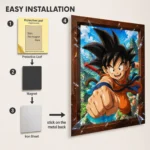 DB Goku Metal Poster Wall Decor - A - Image 2