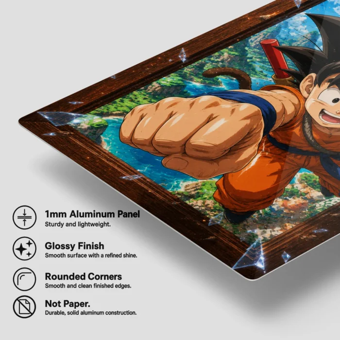 DB Goku Metal Poster Wall Decor - A - Image 5