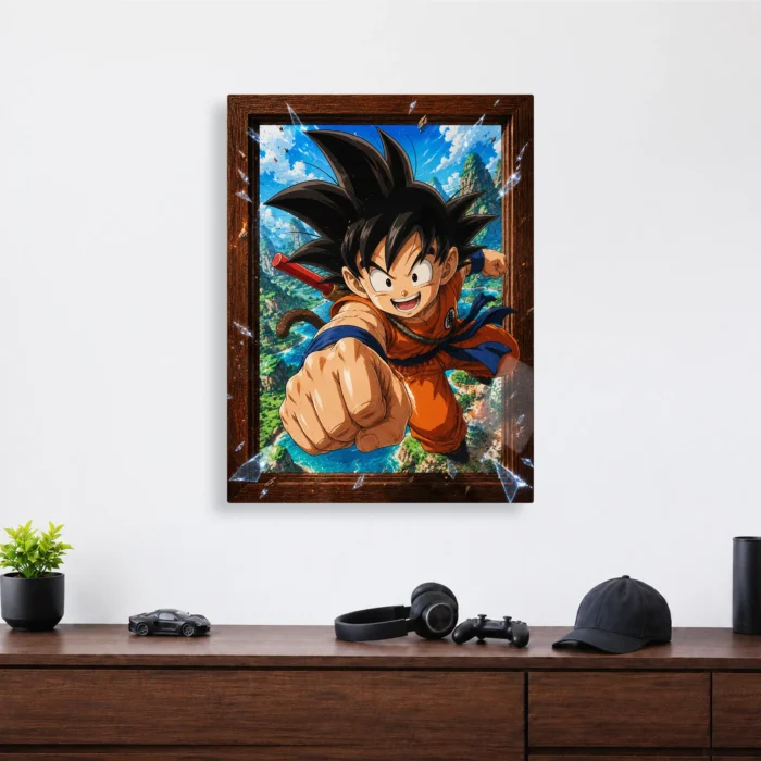 DB Goku Metal Poster Wall Decor - A - Image 3