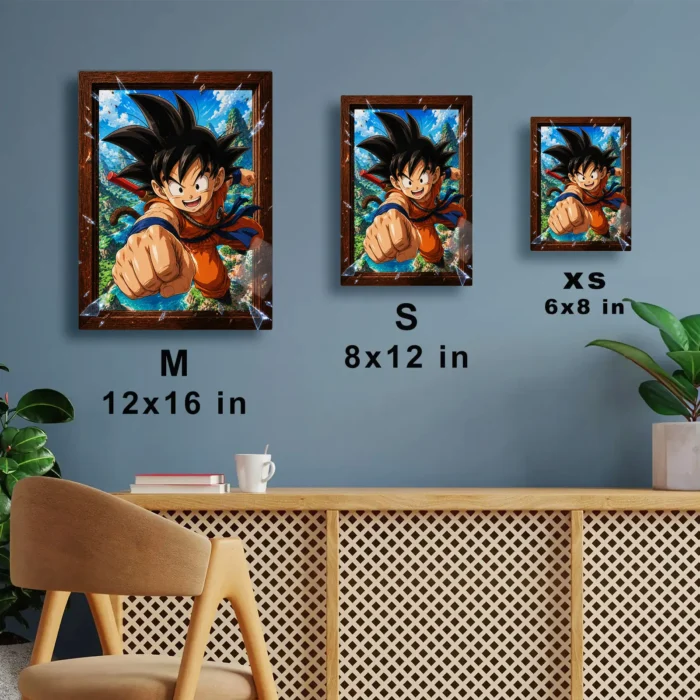 DB Goku Metal Poster Wall Decor - A - Image 6