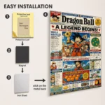 DB Newspaper Metal Poster Wall Decor - Image 2