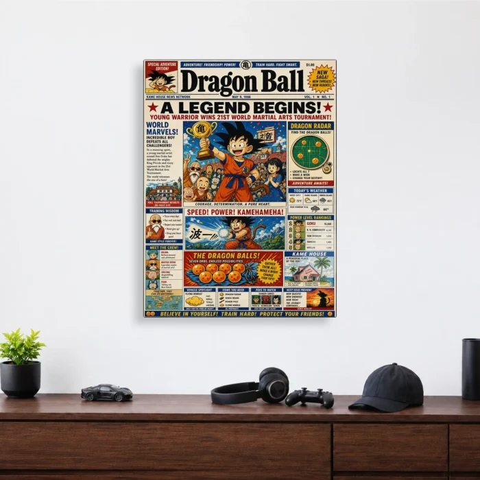 DB Newspaper Metal Poster Wall Decor - Image 3