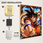 DB Goku Metal Poster Wall Decor - B - Image 2