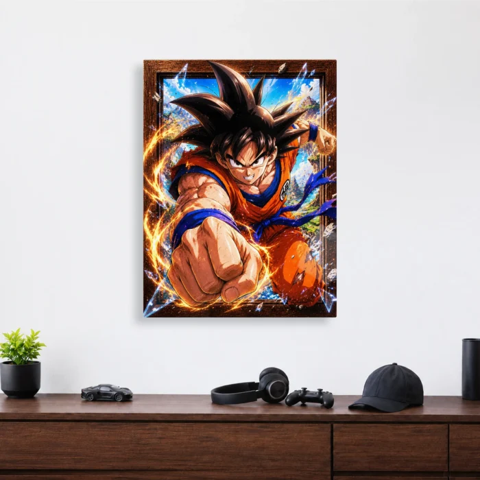 DB Goku Metal Poster Wall Decor - B - Image 3