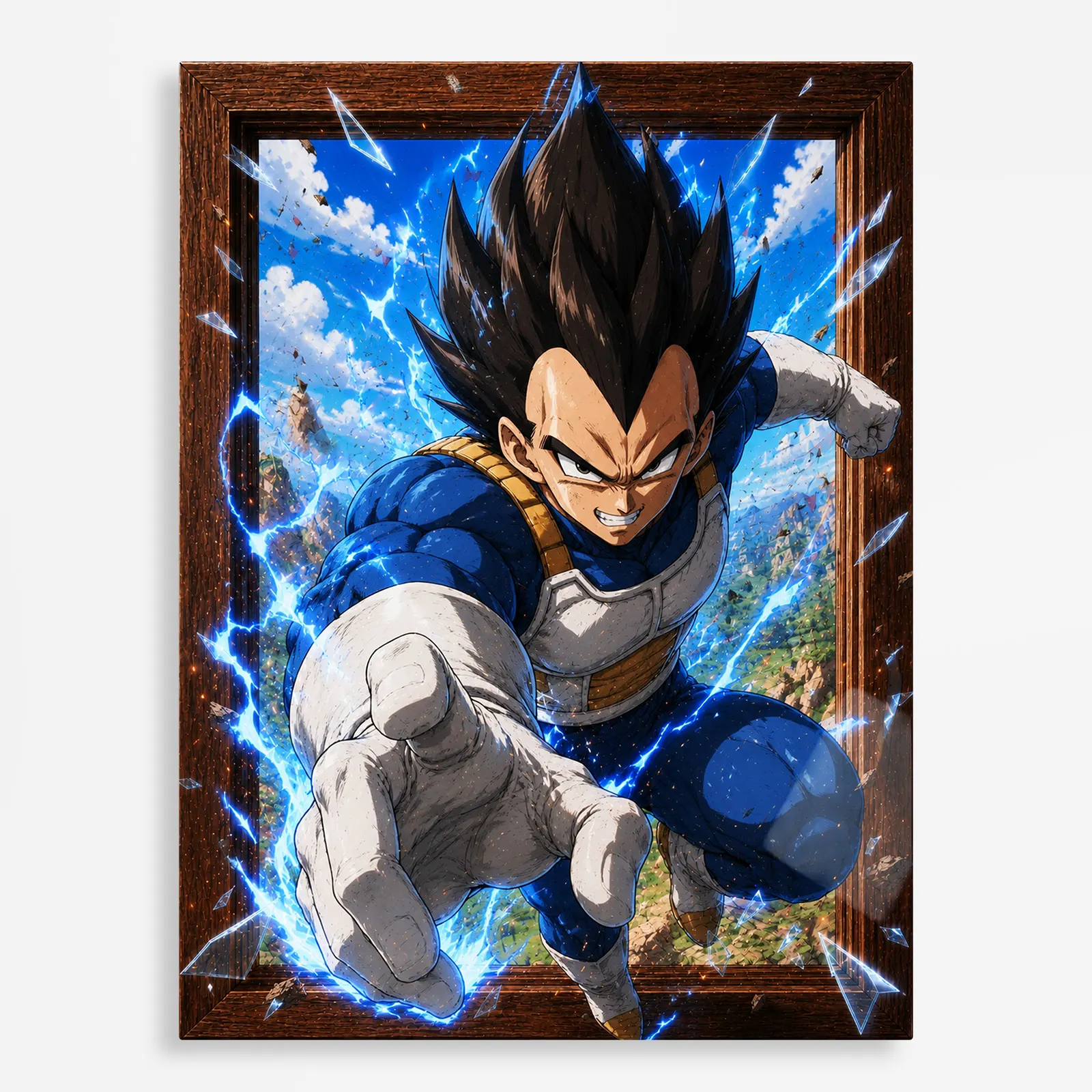 anime metal poster (130) s1 DB Vegeta Metal Poster Wall Decor - C - Image 1