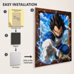 DB Vegeta Metal Poster Wall Decor - C - Image 2