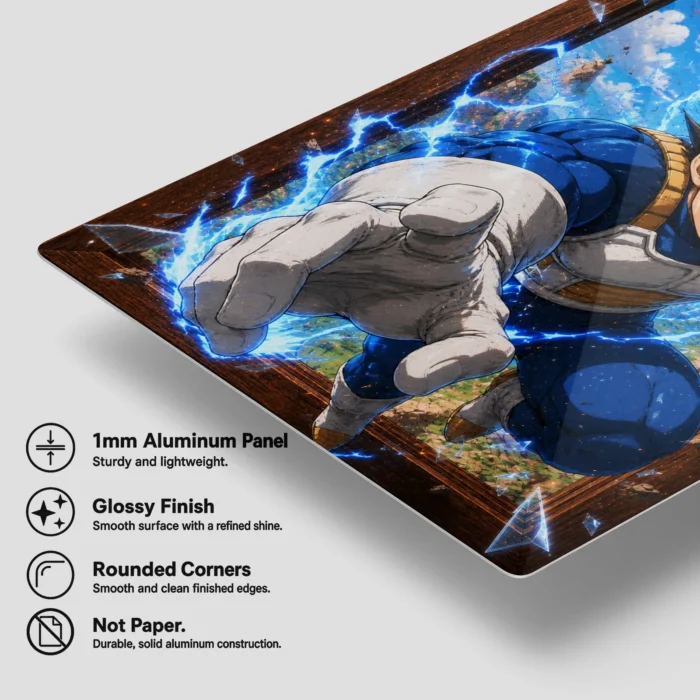 DB Vegeta Metal Poster Wall Decor - C - Image 5