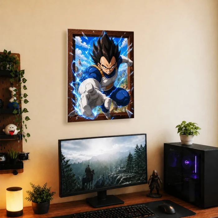 DB Vegeta Metal Poster Wall Decor - C - Image 4