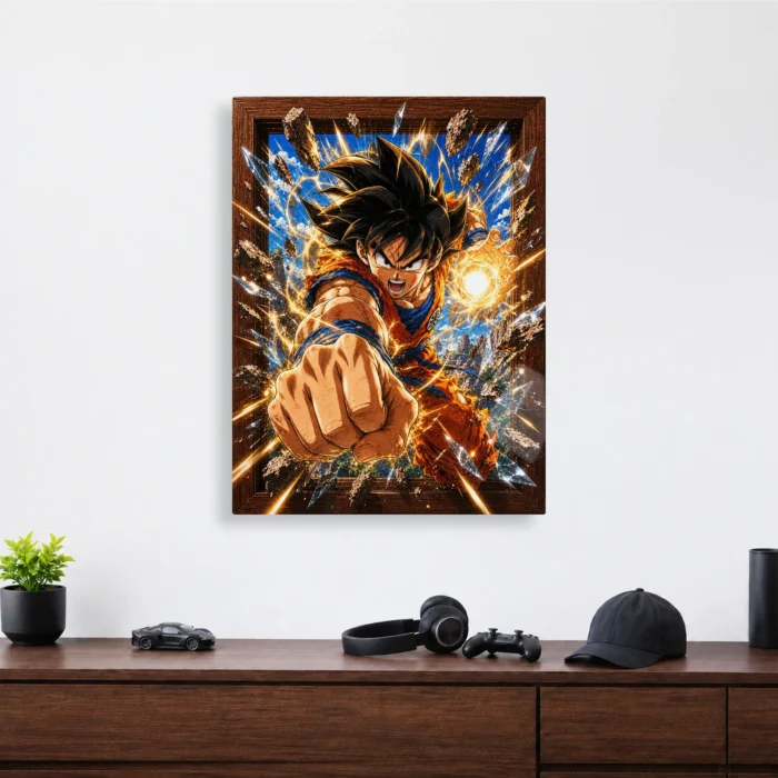 DB Goku Metal Poster Wall Decor - C - Image 3