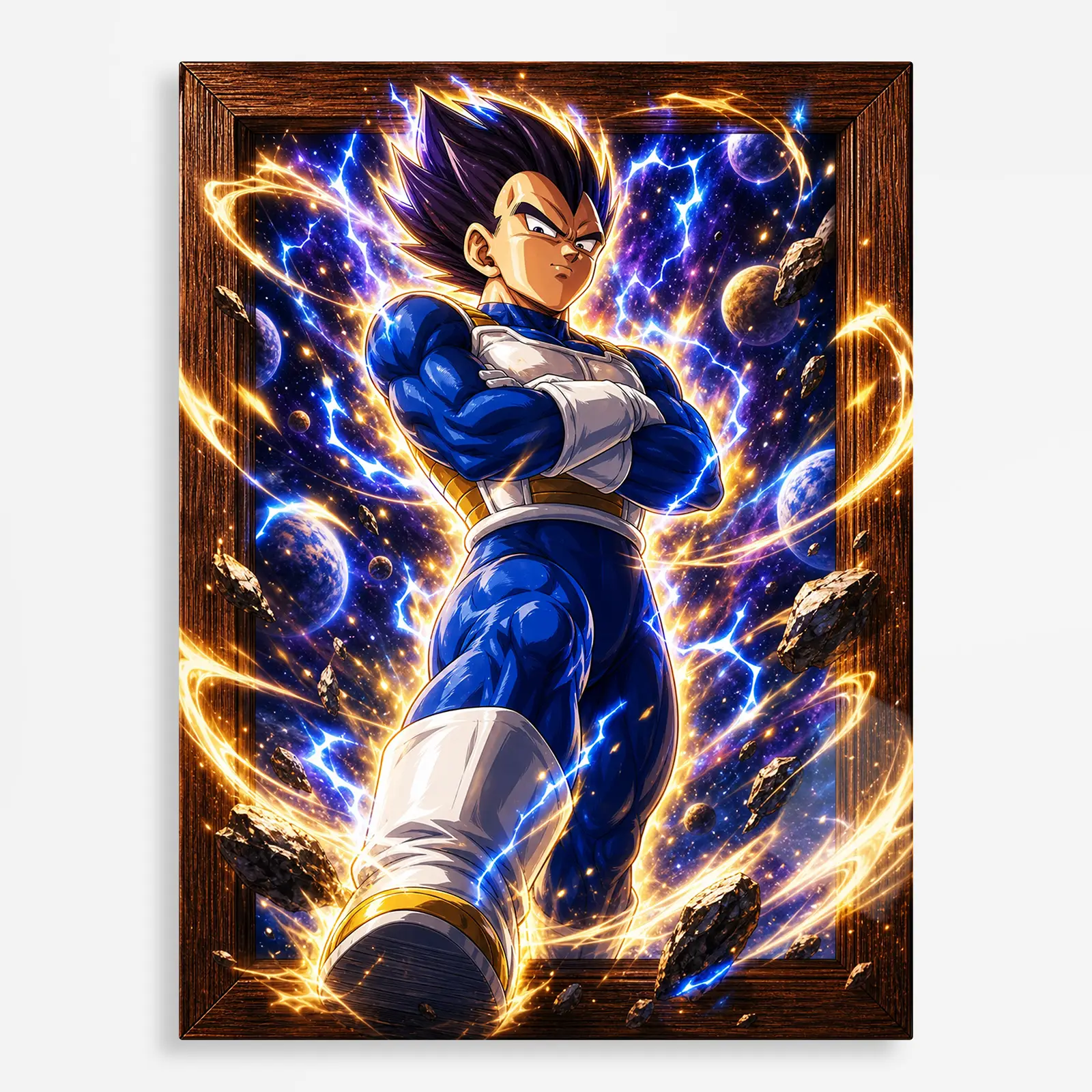 anime metal poster (132) s1 DB Vegeta Metal Poster Wall Decor - D - Image 1