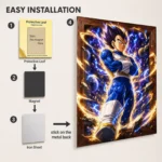 DB Vegeta Metal Poster Wall Decor - D - Image 2
