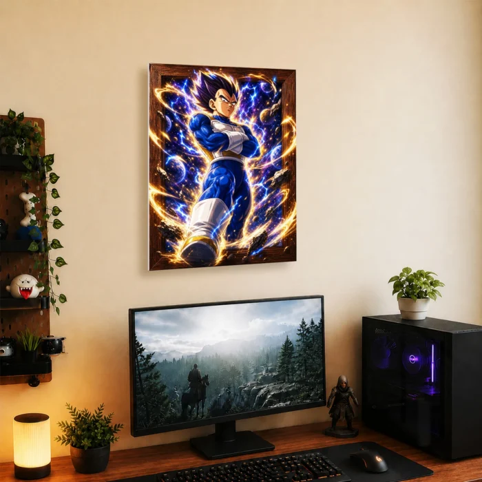 DB Vegeta Metal Poster Wall Decor - D - Image 4